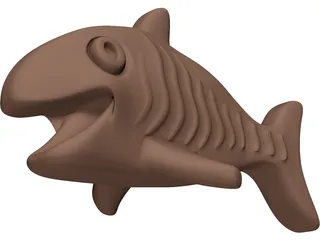 Chocolate Fish 3D Model preview