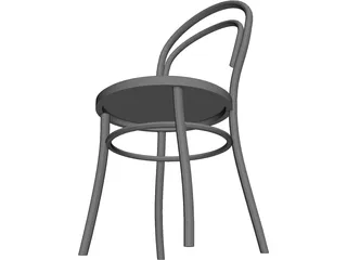Retro Chair 3D Model preview