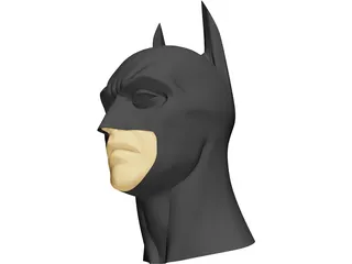 Batman Cowl and Face 3D Model preview