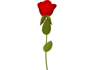 Rose 3D Model preview