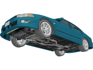Mitsubishi Galant VR6 3D Model preview