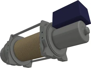Warn PN66032 Winch 3D Model preview