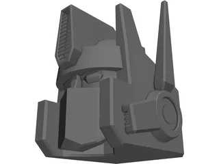 Transformers Optimus Prime Head 3D Model preview