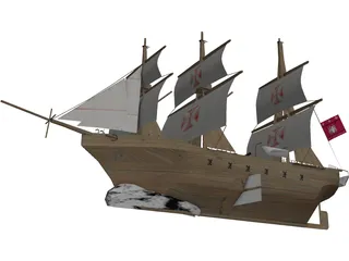 Barco 3D Model preview
