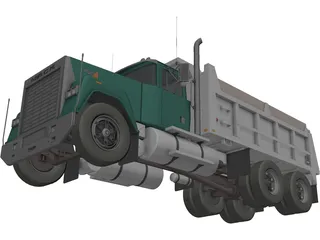 Mack Dumpster 3D Model preview