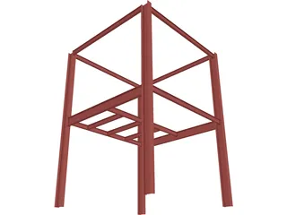 Steel Scaffolding 3D Model preview