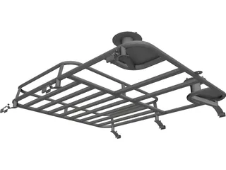 Trilla Team BDM2r Off-Road Roof Rack 3D Model preview