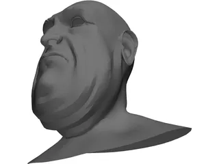 Opera Man Face 3D Model preview
