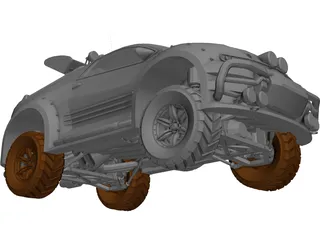 Xeno car 3D Model preview