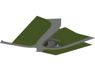 Single Family Villa 3D Model preview