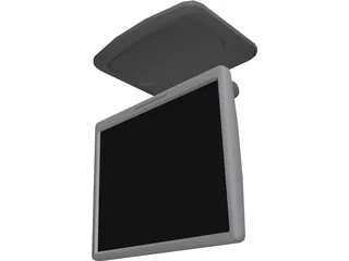 HP LCD Monitor 3D Model preview