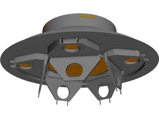 UFO (The Invaders) 3D Model preview