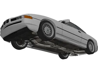 BMW 850i (E31) (1989-1994) 3D Model preview