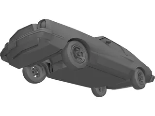 Ford Mustang (1976) 3D Model preview