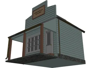 Short Shop 3D Model preview