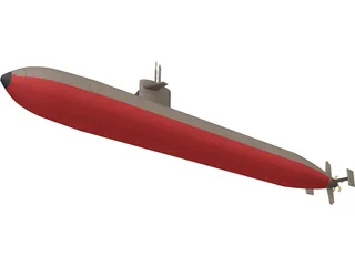 USS Dallas 3D Model preview