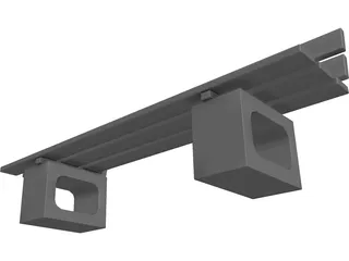 Outdoor Seat 3D Model preview