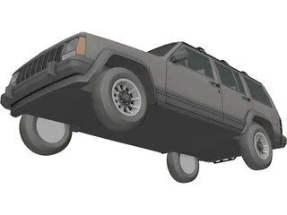 Jeep Cherokee XJ 3D Model preview