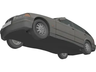 BMW 325i Touring (1995) 3D Model preview