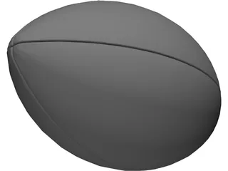 American Football Ball 3D Model preview