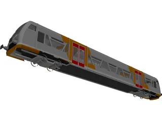 Train Germany 3D Model preview