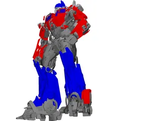 Transformers Movie Optimus Prime 3D Model preview
