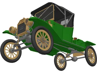 Ford T12 3D Model preview