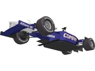 F1 Car Williams (2001) 3D Model preview