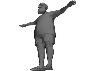 Big Daddy 3D Model preview