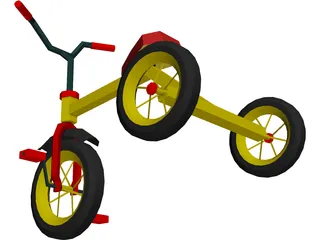 Bike Child 3D Model preview