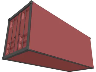 Container 20ft 3D Model preview