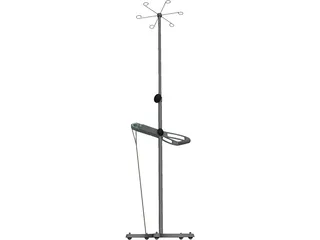 IV Stand 3D Model preview