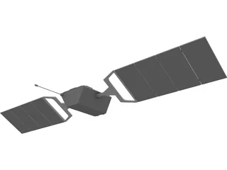 Globalstar Satellite 3D Model preview