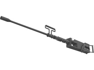 12.7 Browning M2 3D Model preview