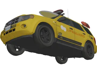 Ford Lifeguard Explorer 3D Model preview