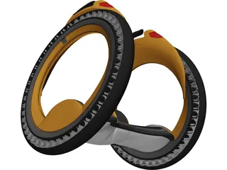 Wheel Sport Vehicle 3D Model preview