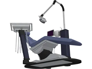 Dentist Chair 3D Model preview