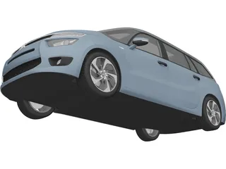 Citroen Grand C4 Picasso (2014) 3D Model preview