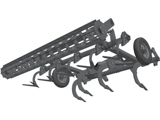Cultivator Subsoiler 3D Model preview