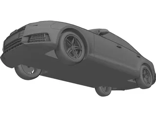 Audi A4 (2017) 3D Model preview
