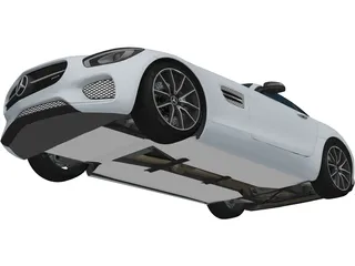 Mercedes-Benz GT AMG (2016) 3D Model preview