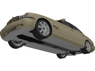 Jaguar XJR (2004) 3D Model preview