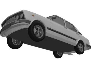 Fiat 132 (1981) 3D Model preview