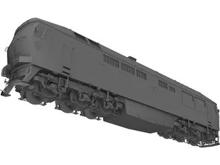 Diesel Locomotive TEP70 3D Model preview