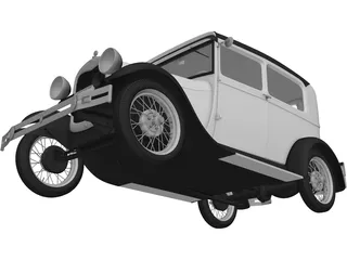 Ford Model A (1929) 3D Model preview