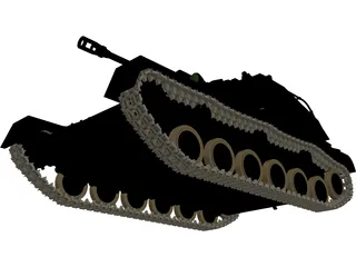 Su-76M 3D Model preview