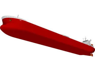 Panamax Oil Tanker 3D Model preview