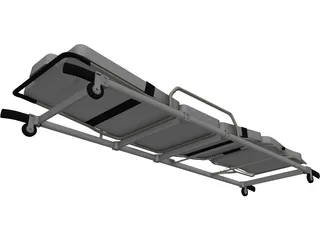 Pensi 2000 SE Ambulance Strecher 3D Model preview