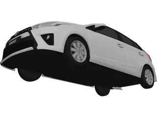 Toyota Yaris (2016) 3D Model preview