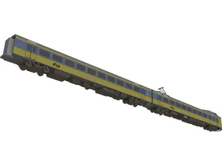 Dutch Train 3D Model preview